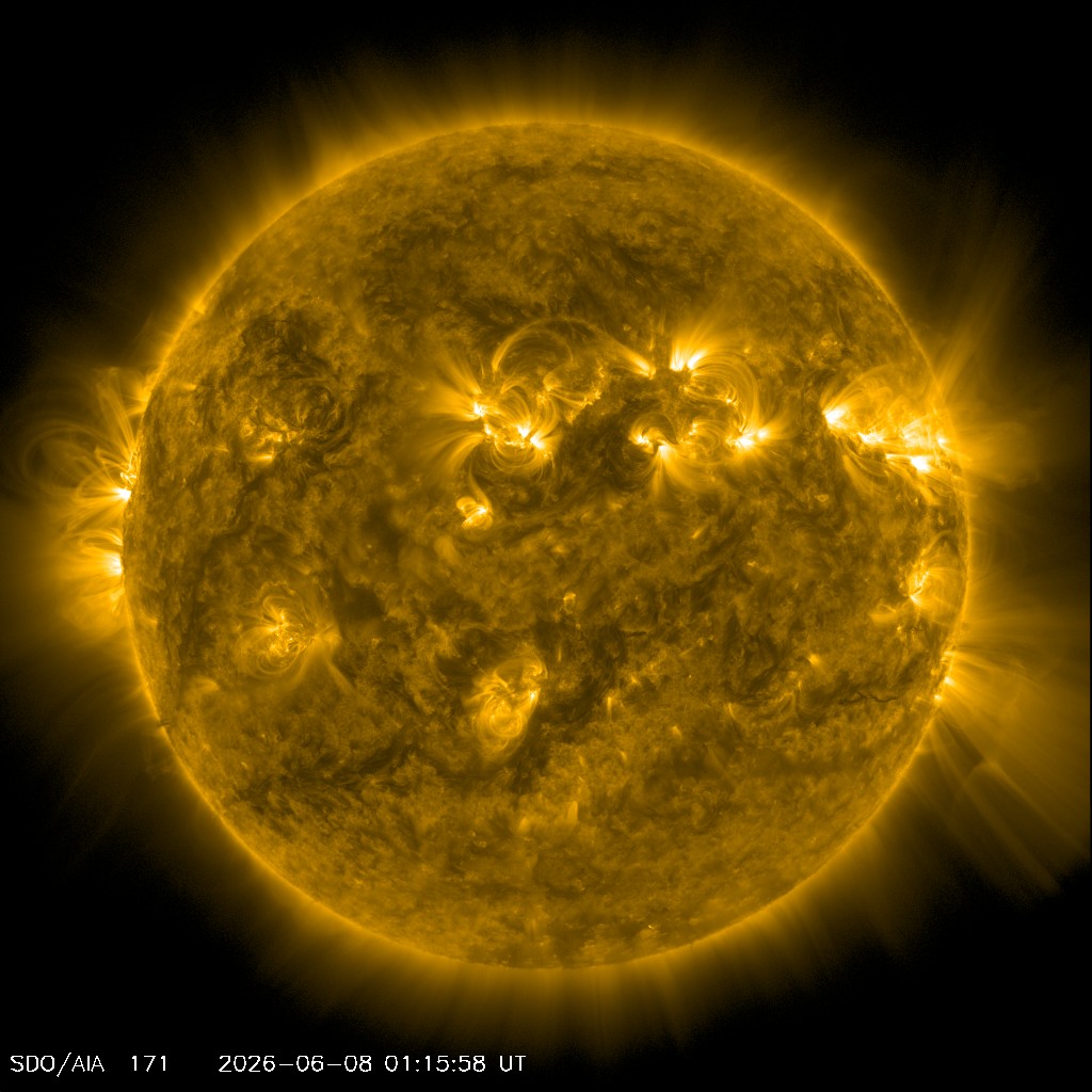 Latest SDO/AIA 171 Å solar image
